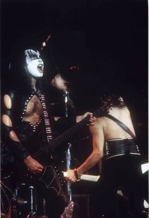  Paul and Gene ~Detroit, Michigan...September 28, 1974 (KISS Tour)