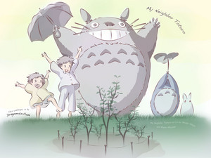 Totoro, Mei and Satsuki