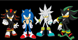  Twist,sonic, shadow and silver