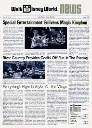  Vintage 디즈니 World Newsletter