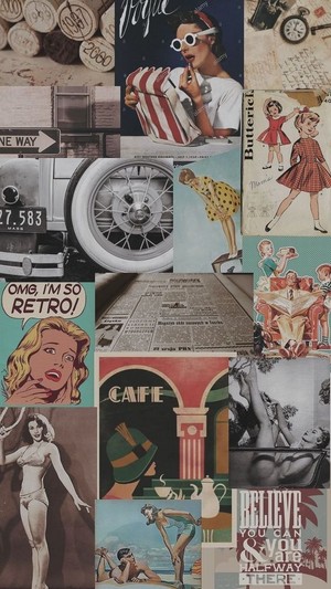 Vintage wallpaper/ collages💖🌻🌸🌹