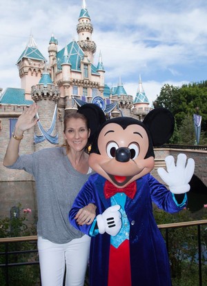  Celine Dion Visiting Disneyland