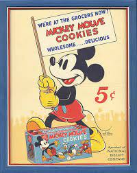  Mickey souris biscuits, cookies Promo Ad