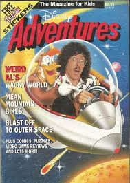  Weird Al Yankovic On The Cover Of 디즈니 Adventures Magazine