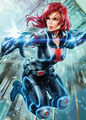  Black Widow || Marvel Battle Lines Variant Covers - Super Герои Collection (Art by Yoon Lee)