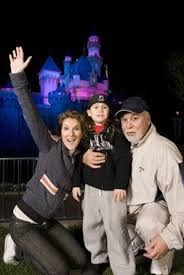 Celine Dion And Her Family Visiting Disneyland