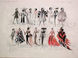  Cruella DeVille Costume Sketches