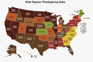  Every State’s 가장 좋아하는 Thanksgiving Side Dish