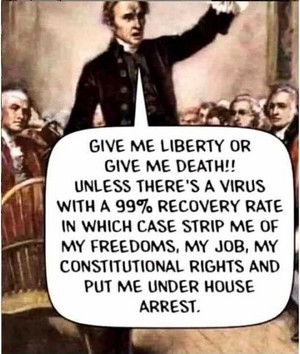  Give me liberty atau give me death!