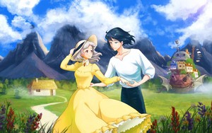 Howl and Sophie Wallpaper