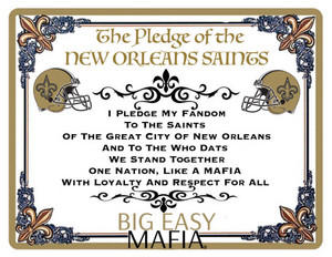  New Orleans Saints Pledge