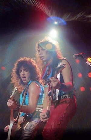 Paul and Vinnie ~London, England...October 23, 1983 (Lick it Up World Tour) 