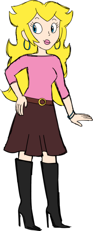  Princess आड़ू, पीच (Colored Sketch Vector)