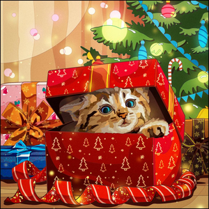 So cute Christmas kitty 💕