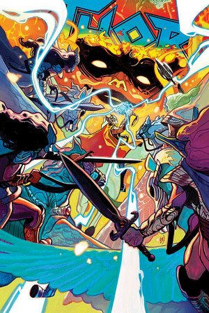  Thor (2018) no 1-4 Covers door Michael Del Mundo