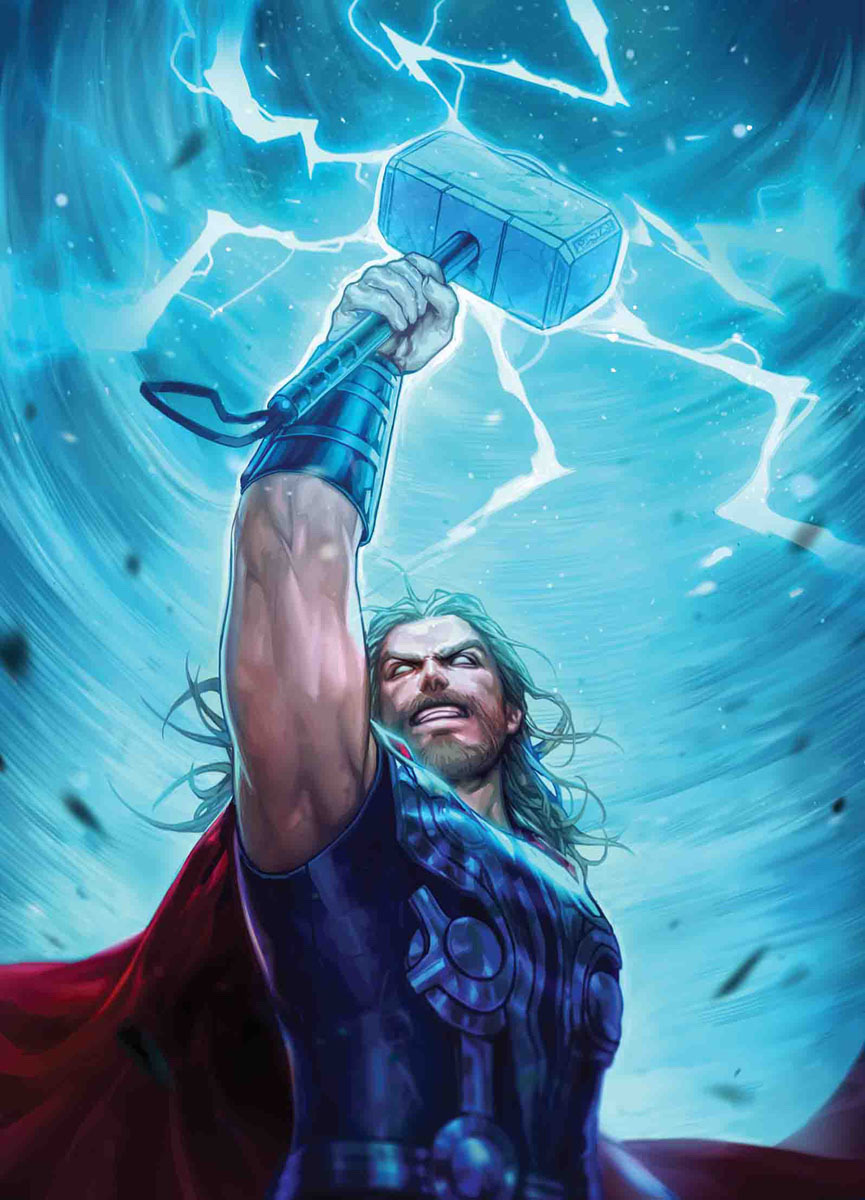 Thor || Marvel Battle Lines Variant Covers - Super Heroes Collection (Art by Yoon Lee) 