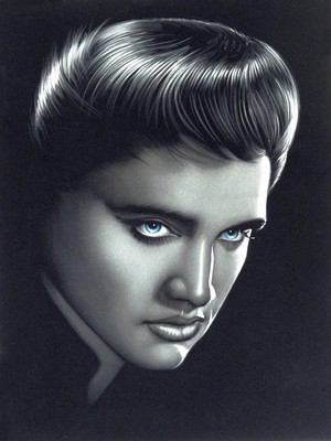  Velvet Elvis Presley Portrait