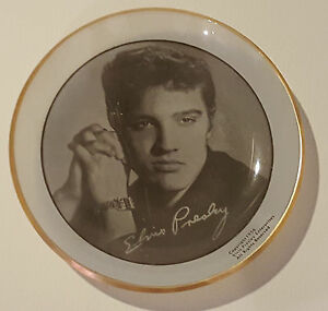  Vintage Elvis Presley Glass Ash Tray