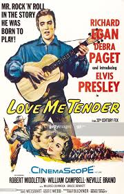 Movie Poster 1956 Film, Love Me Tender