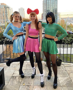 lili, madeleine, and cami as the powerpuff girls x