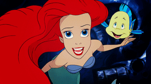  Walt Disney Gifs - Princess Ariel & patauger, plie grise 💕