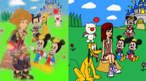 Disney Kingdom Hearts (Sora and Kairi) Morty and Ferdie