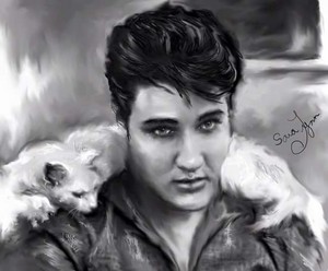  Elvis Presley And His Cat