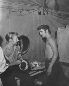  Elvis Presley And Nick Adams Backstage