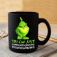  I know Krismas is over now but these grinch coffee mugs are just too funny
