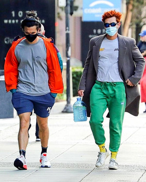  KJ Apa and Charles Melton out and about in Vancouver (02/06/21)