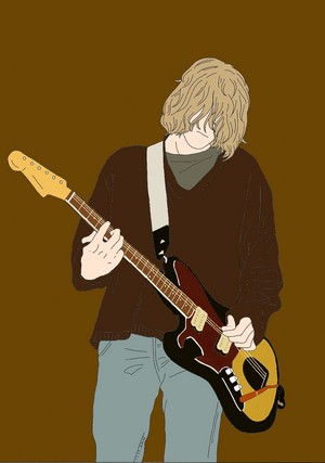  Kurt Cobain fanart - Artist: Anh Konge