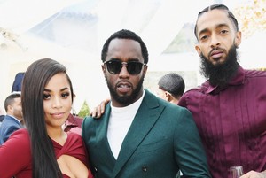  Lauren London, P. Diddy and Nipsey Hussle