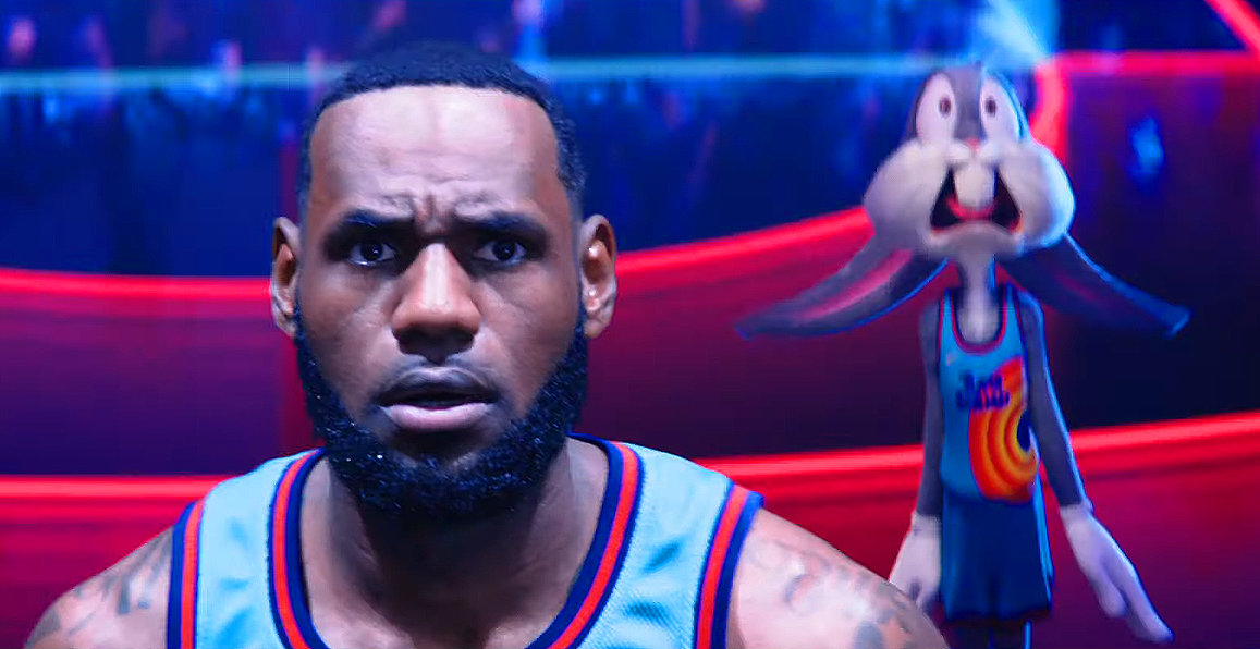 LeBron James and Bugs Bunny in Space Jam: A New Legacy