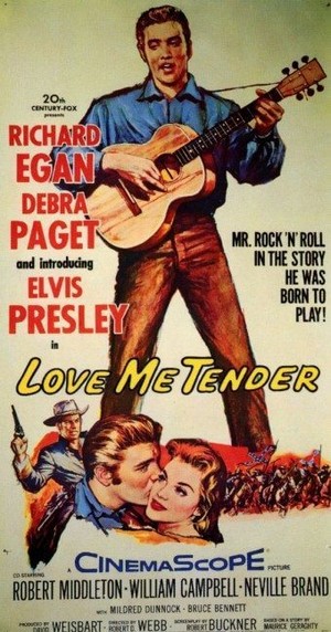  Movie Poster 1956 Film, 愛 Me Tender