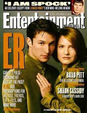  Noah Wyle and シェリー, シェリー酒 Stringfield Entertainment Weekly cover