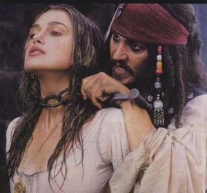  Walt Дисней Live-Action Screencaps - Elizabeth Swann & Captain Jack Sparrow