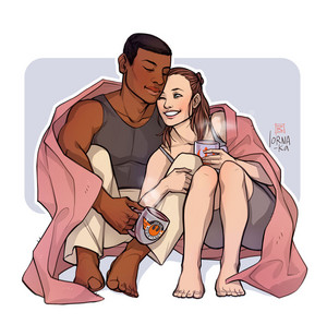  Rey/Finn Drawing - The Purest of OTPs