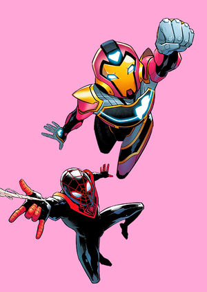  Riri Williams and Miles Morales in Ironheart no. 6