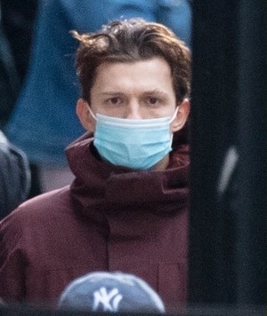  Tom Holland on the set of Spider-Man 3 || January 16, 2021