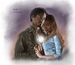 Tony/Pepper Drawing - My corazón Is Yours