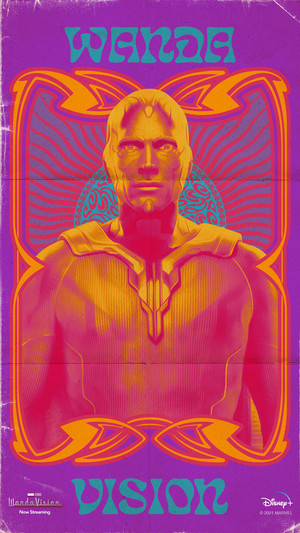  Vision || Redecorate your phone with some retro achtergronden inspired door Marvel Studios' WandaVision