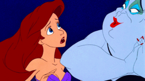  Walt ディズニー Gifs - Princess Ariel & Ursula