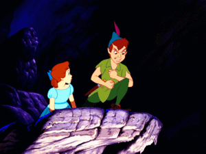 Walt Disney Gifs - Wendy Darling & Peter Pan