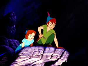  Walt ডিজনি Gifs - Wendy Darling & Peter Pan