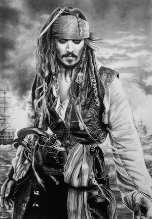  Walt Дисней Live-Action Обои - Captain Jack Sparrow