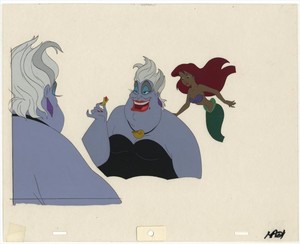  Walt 迪士尼 Production Cels - Ursula & Princess Ariel