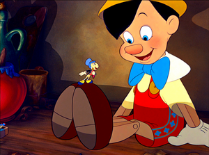  Walt डिज़्नी Screencaps - Jiminy Cricket & Pinocchio