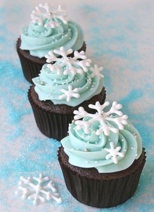 Winter Themed Cupcakes ❄🧁❄