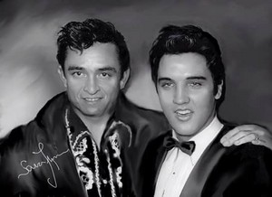  Elvis Presley And Johnny Cash