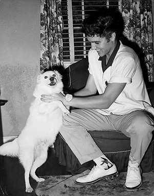 Elvis With His Dog